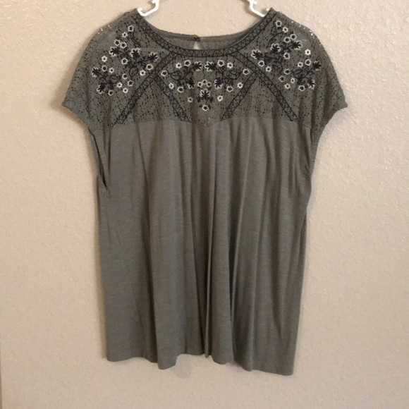 Torrid Super Soft Knit Olive Top - Picture 1 of 5